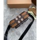Replica Burberry Check Cotton Crossbody Bag Coffee Fake Burberry Check Cotton Crossbody Bag Coffee Replica