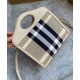 Fake Burberry Mini Check Canvas and Leather Pocket Bag Cream Replica Replica Burberry Mini Check Canvas and Leather Pocket Bag Cream