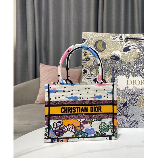 Fake Christian Dior Small Dior Book Tote Yellow Replica Replica Christian Dior Small Dior Book Tote Yellow