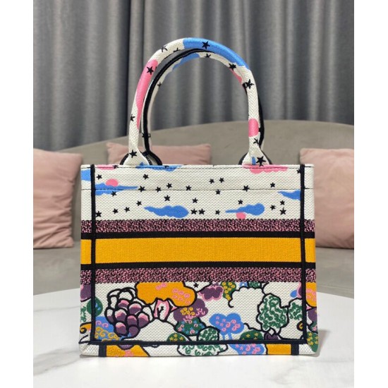 Fake Christian Dior Small Dior Book Tote Yellow Replica Replica Christian Dior Small Dior Book Tote Yellow