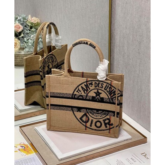 Fake Christian Dior Small Book Tote Apricot Replica Fake Christian Dior Small Book Tote Apricot Replica