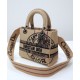 Fake Christian Dior Medium Lady d-Lite Bag Apricot Replica Replica Christian Dior Medium Lady d-Lite Bag Apricot