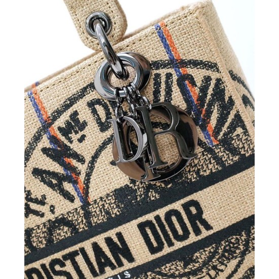 Fake Christian Dior Medium Lady d-Lite Bag Apricot Replica Replica Christian Dior Medium Lady d-Lite Bag Apricot