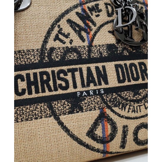 Fake Christian Dior Medium Lady d-Lite Bag Apricot Replica Replica Christian Dior Medium Lady d-Lite Bag Apricot