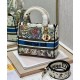 Replica Christian Dior Medium Lady D-Lite Bag Cream Replica Christian Dior Medium Lady D-Lite Bag Cream