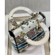 Replica Christian Dior Medium Lady D-Lite Bag Cream Replica Christian Dior Medium Lady D-Lite Bag Cream