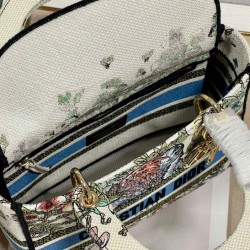 Replica Christian Dior Medium Lady D-Lite Bag Cream
