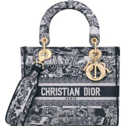 Replica Christian Dior Medium Lady D-Lite Bag Dark Blue