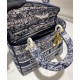 Replica Christian Dior Medium Lady D-Lite Bag Dark Blue Replica Christian Dior Medium Lady D-Lite Bag Dark Blue