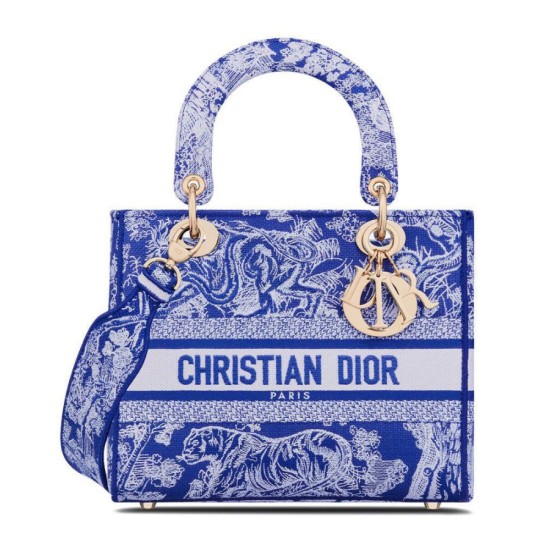 Fake Christian Dior Medium Lady d-Lite Bag Dark Blue Replica Replica Christian Dior Medium Lady d-Lite Bag Dark Blue
