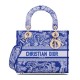 Fake Christian Dior Medium Lady d-Lite Bag Dark Blue Replica Replica Christian Dior Medium Lady d-Lite Bag Dark Blue