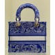 Fake Christian Dior Medium Lady d-Lite Bag Dark Blue Replica Replica Christian Dior Medium Lady d-Lite Bag Dark Blue