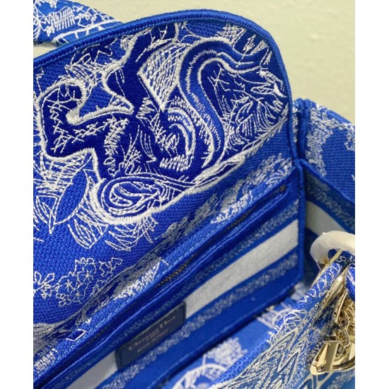 Fake Christian Dior Medium Lady d-Lite Bag Dark Blue Replica Replica Christian Dior Medium Lady d-Lite Bag Dark Blue