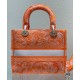 Replica Christian Dior Medium Lady d-Lite Bag Orange Replica Christian Dior Medium Lady d-Lite Bag Orange