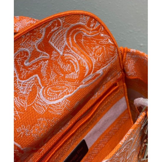 Replica Christian Dior Medium Lady d-Lite Bag Orange Replica Christian Dior Medium Lady d-Lite Bag Orange