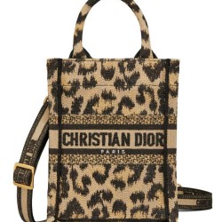 Replica Christian Dior Mini Dior Book Tote Phone Bag Coffee