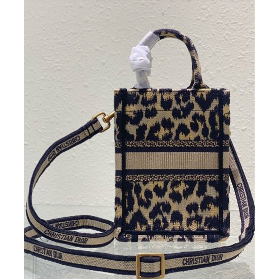 Replica Christian Dior Mini Dior Book Tote Phone Bag Coffee