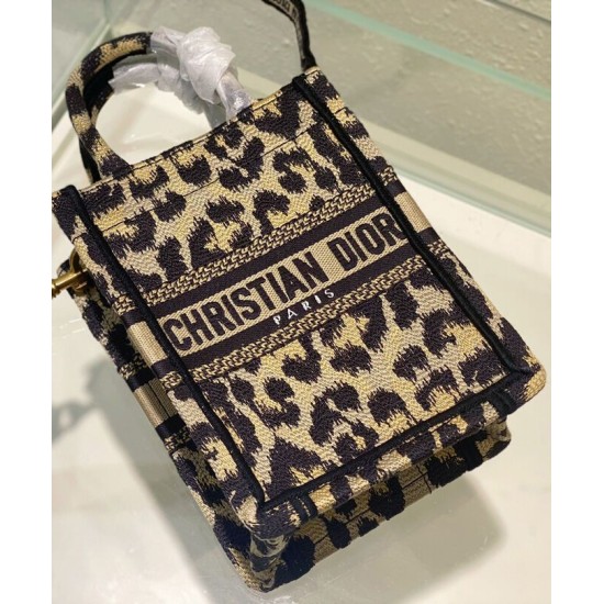 Replica Christian Dior Mini Dior Book Tote Phone Bag Coffee
