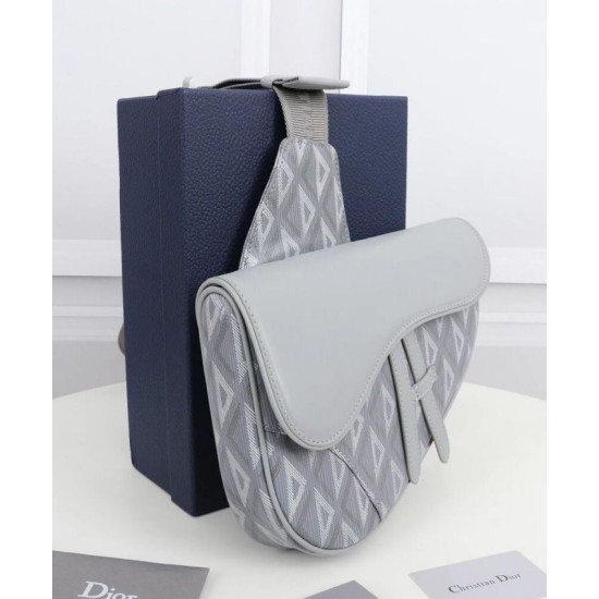 Replica Christian Dior Saddle Bag Gray Fake Christian Dior Saddle Bag Gray Replica