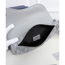 Replica Christian Dior Saddle Bag Gray Fake Christian Dior Saddle Bag Gray Replica