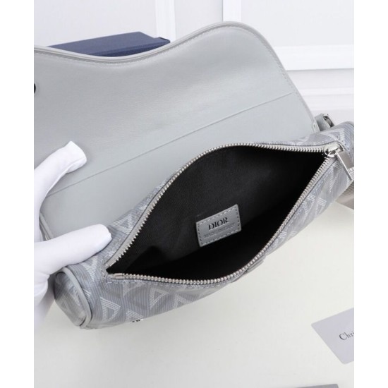 Replica Christian Dior Saddle Bag Gray Fake Christian Dior Saddle Bag Gray Replica