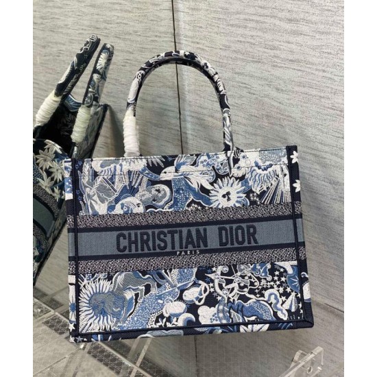 Fake Christian Dior Medium Dior Book Tote Dark Blue Replica Fake Christian Dior Medium Dior Book Tote Dark Blue Replica