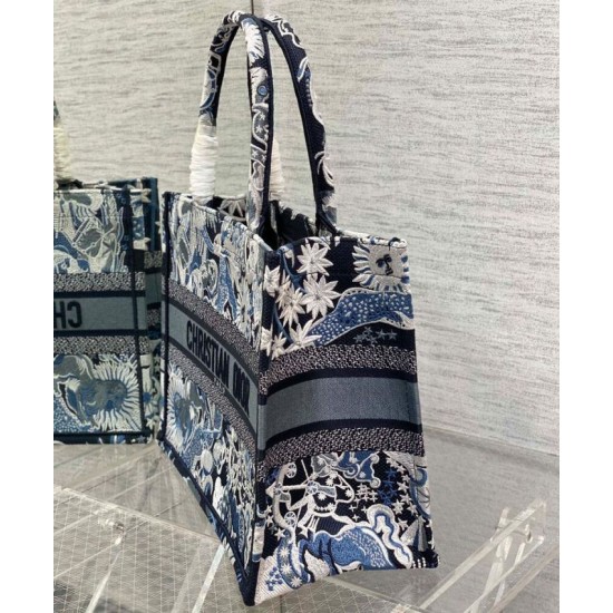 Fake Christian Dior Medium Dior Book Tote Dark Blue Replica Fake Christian Dior Medium Dior Book Tote Dark Blue Replica