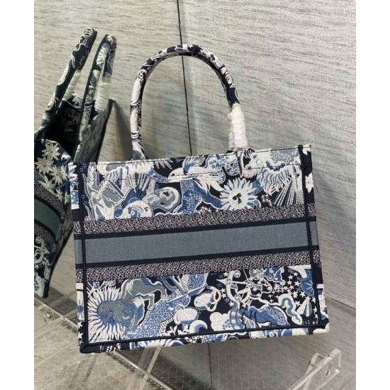 Fake Christian Dior Medium Dior Book Tote Dark Blue Replica Fake Christian Dior Medium Dior Book Tote Dark Blue Replica
