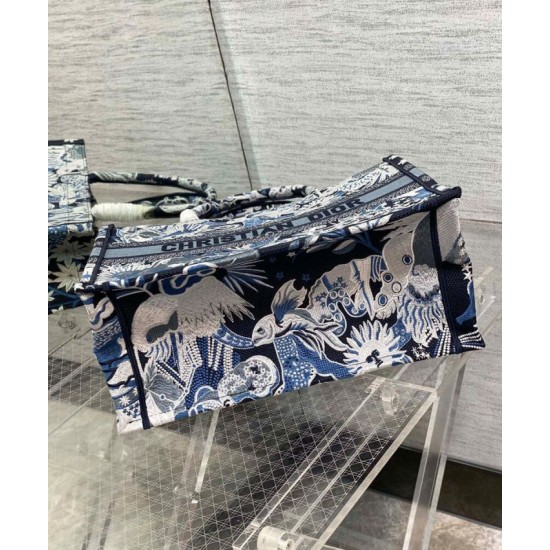 Fake Christian Dior Medium Dior Book Tote Dark Blue Replica Fake Christian Dior Medium Dior Book Tote Dark Blue Replica