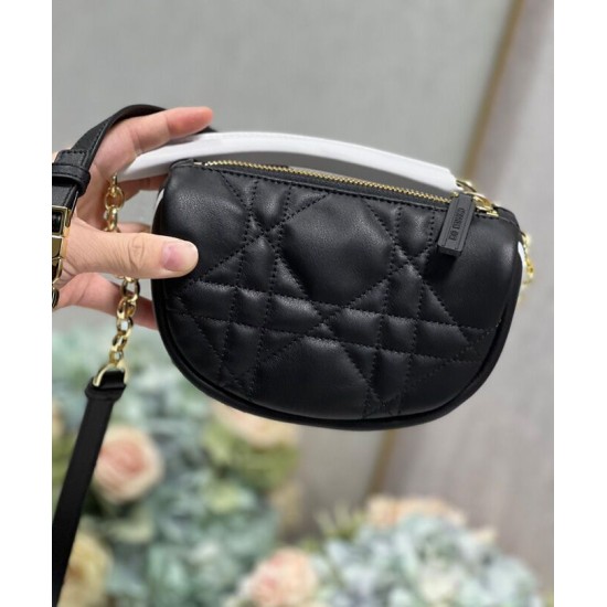 Replica Christian Dior Micro Dior Vibe Hobo Bag Black Replica Christian Dior Micro Dior Vibe Hobo Bag Black