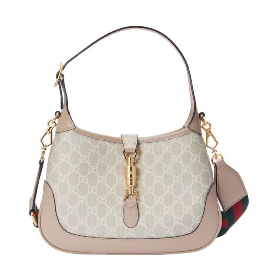 Fake Gucci Jackie 1961 Small GG Shoulder Bag Cream Replica Fake Gucci Jackie 1961 Small GG Shoulder Bag Cream Replica