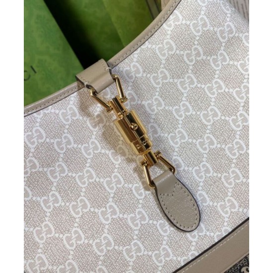 Fake Gucci Jackie 1961 Small GG Shoulder Bag Cream Replica Fake Gucci Jackie 1961 Small GG Shoulder Bag Cream Replica