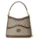 Replica Gucci Large Shoulder Bag With Interlocking G Coffee Fake Gucci Large Shoulder Bag With Interlocking G Coffee Replica