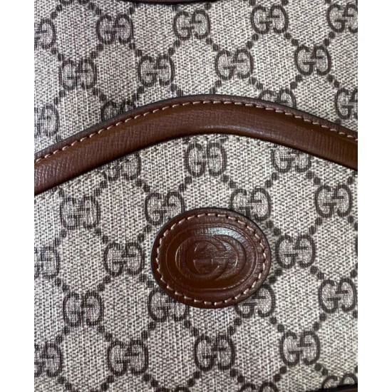Replica Gucci Large Shoulder Bag With Interlocking G Coffee Fake Gucci Large Shoulder Bag With Interlocking G Coffee Replica