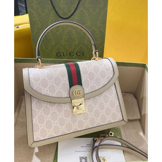 Replica Gucci Ophidia Small GG Top Handle Bag Cream Fake Gucci Ophidia Small GG Top Handle Bag Cream Replica
