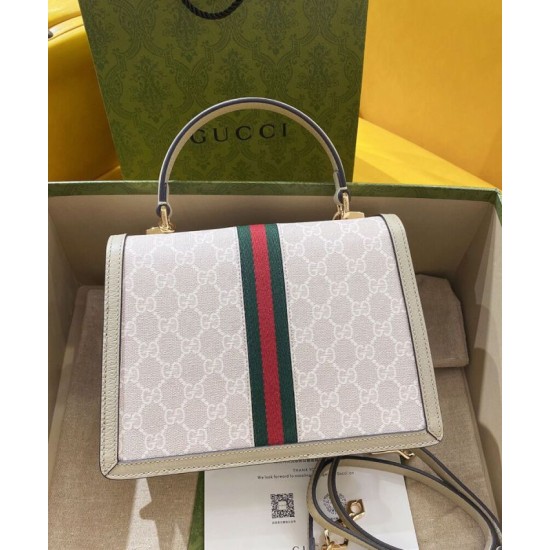 Replica Gucci Ophidia Small GG Top Handle Bag Cream Fake Gucci Ophidia Small GG Top Handle Bag Cream Replica