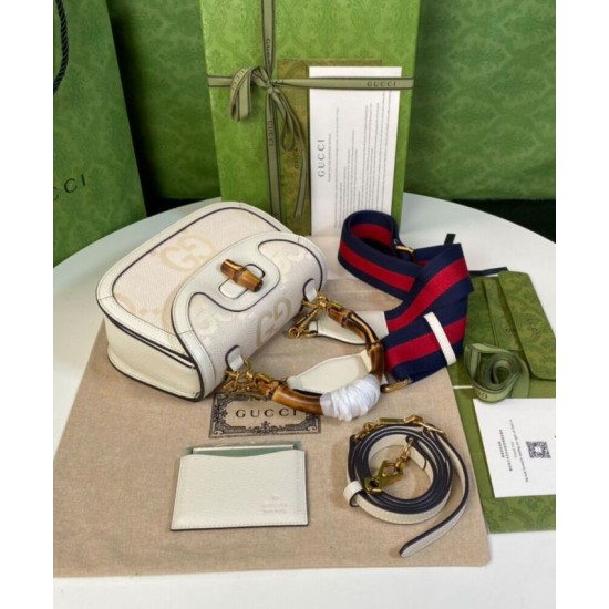Replica Gucci Bamboo 1947 Small Bag Cream Replica Gucci Bamboo 1947 Small Bag Cream
