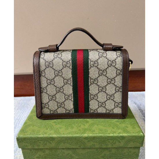 Fake Gucci Ophidia GG Mini Shoulder Bag Dark Coffee Replica Replica Gucci Ophidia GG Mini Shoulder Bag Dark Coffee