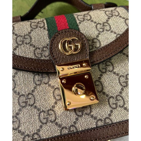 Fake Gucci Ophidia GG Mini Shoulder Bag Dark Coffee Replica Replica Gucci Ophidia GG Mini Shoulder Bag Dark Coffee