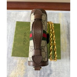Replica Gucci Ophidia GG Mini Shoulder Bag Dark Coffee