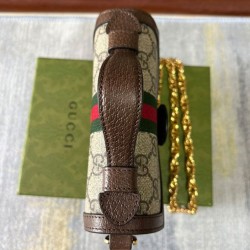 Replica Gucci Ophidia GG Mini Shoulder Bag Dark Coffee