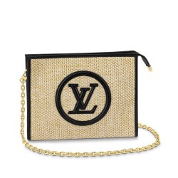 Replica Louis Vuitton Toiletry Pouch On Chain Black