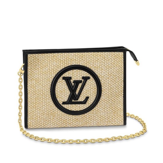 Replica Louis Vuitton Toiletry Pouch On Chain Black