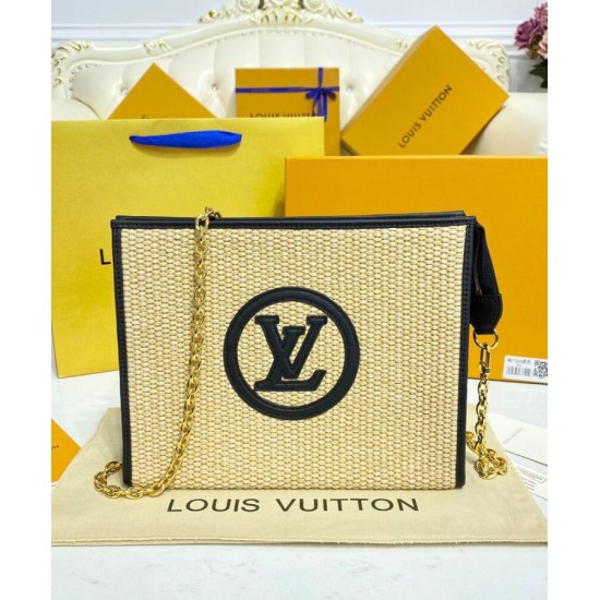 Replica Louis Vuitton Toiletry Pouch On Chain Black