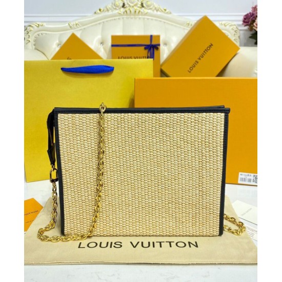 Replica Louis Vuitton Toiletry Pouch On Chain Black