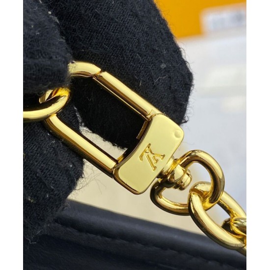 Replica Louis Vuitton Toiletry Pouch On Chain Black