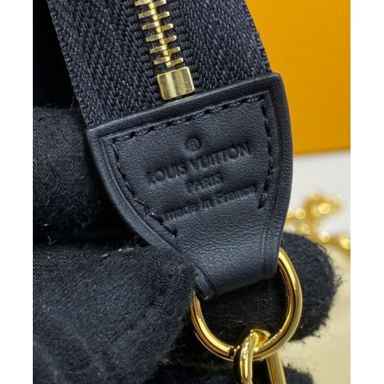 Replica Louis Vuitton Toiletry Pouch On Chain Black