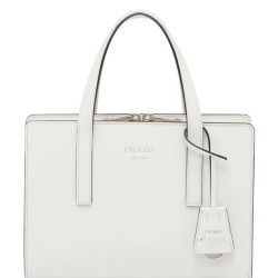 Replica Prada Re-Edition 1995 Brushed-Leather Mini Handbag Cream