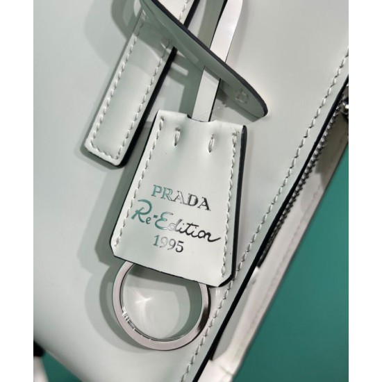 Replica Prada Re-Edition 1995 Brushed-Leather Mini Handbag Cream Replica Prada Re-Edition 1995 Brushed-Leather Mini Handbag Cream