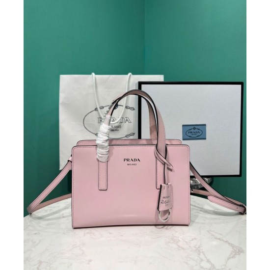 Replica Prada Re-Edition 1995 Brushed-Leather Mini Handbag Pink Fake Prada Re-Edition 1995 Brushed-Leather Mini Handbag Pink Replica